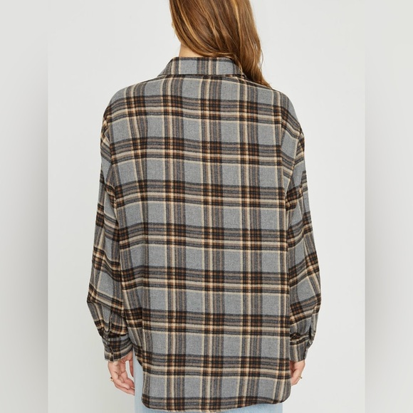 NWT Oversized Lazy Day Flannel Shirt - Picture 4 of 12